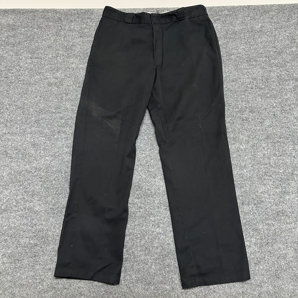 Dickies Pants Mens Size 38x34 Black 874 Original Fit Straight Leg Workwear